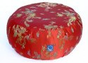 Meditationskissen_Seidenbrokat_Rot